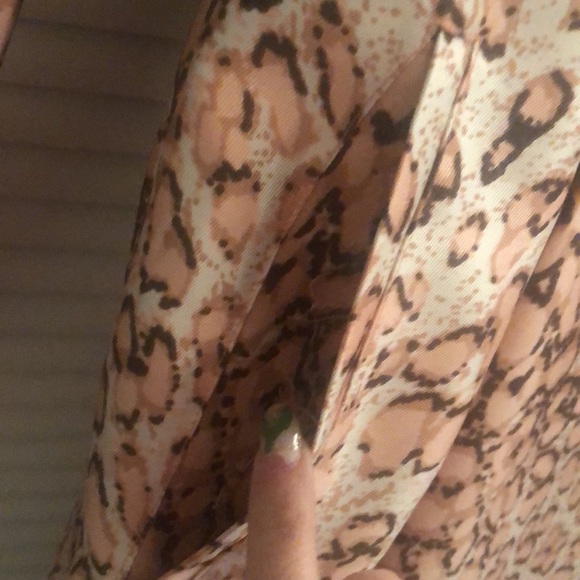 NWT Nasty Gal Trench CoatDress💖Pink Animal Print - Picture 4 of 6